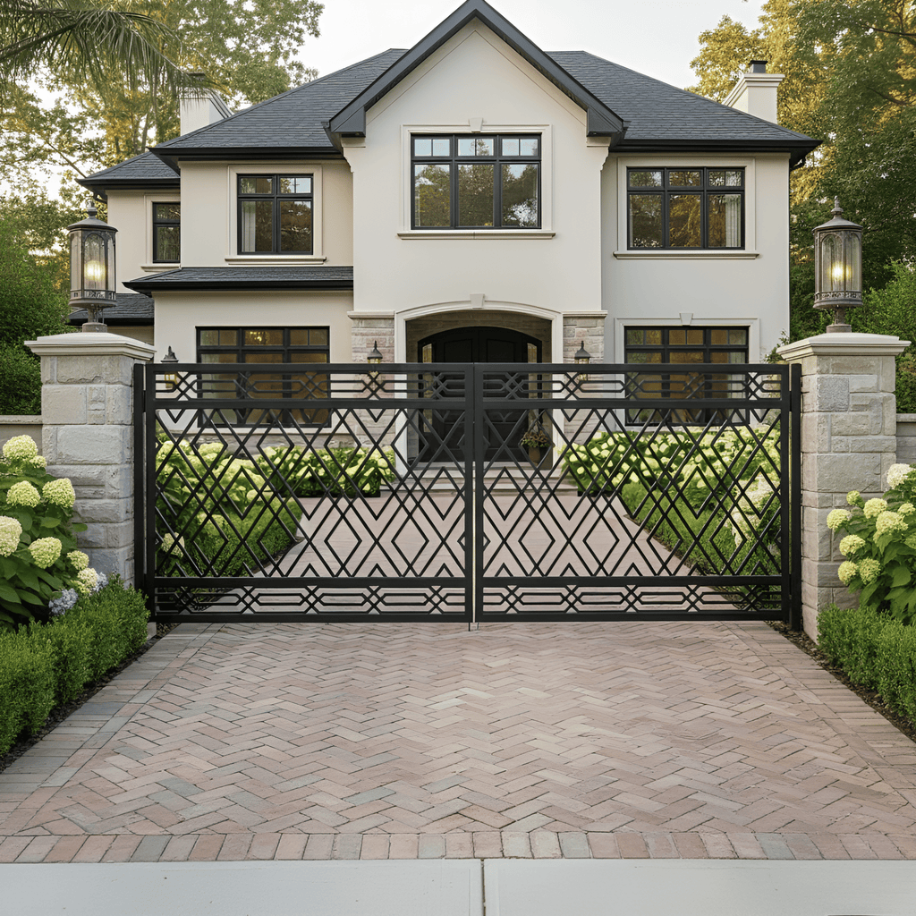 Grandview Geometric Driveway Gate | G126