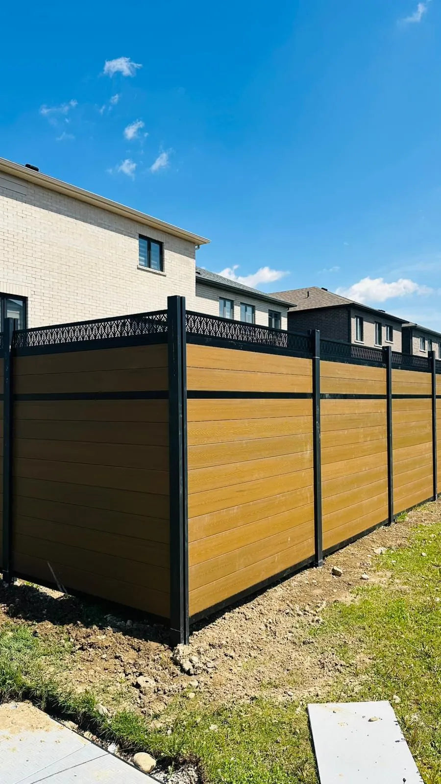 Cedar Brown Composite Fence & Gate
